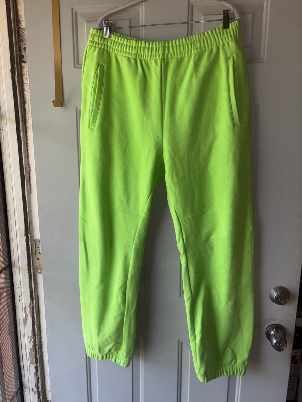 Bomme Sport neon green joggers sweatpants size XXL